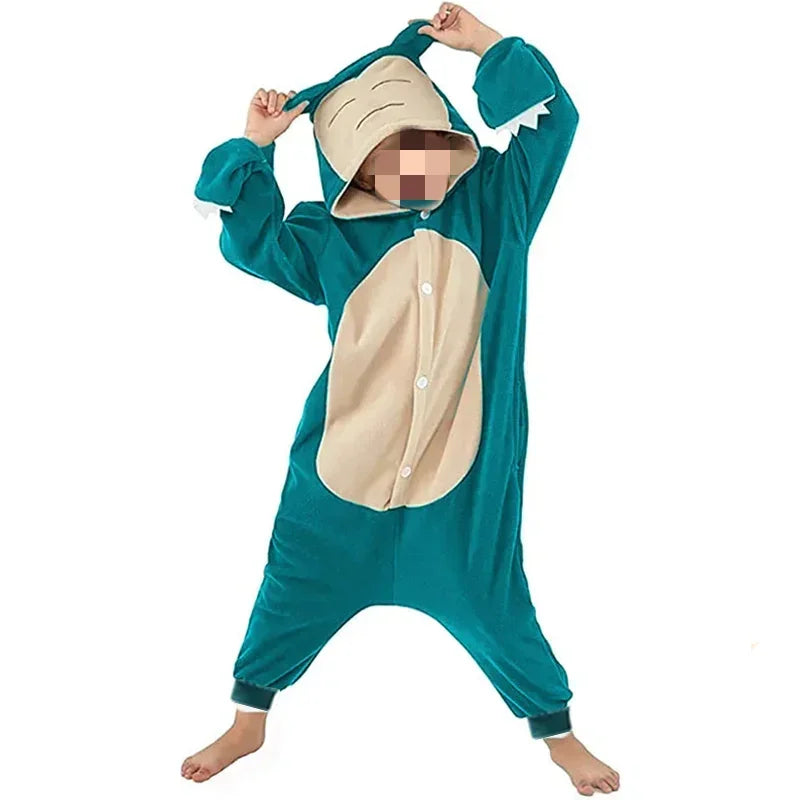 Pokémon Kigurumi Pajama Onesie – Pikachu, Gengar, Snorlax & More Anime Cosplay Sleepwear