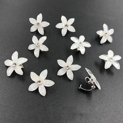 Juego de 10 pinzas para el pelo de princesa con flores para niñas – Lindas horquillas y accesorios para el pelo florales para niños