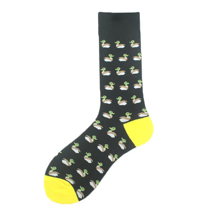 Funny Cotton Novelty Crew Socks – Alien, Planet, Shark, Dinosaur, Skateboard & Math Designs for Men & Women