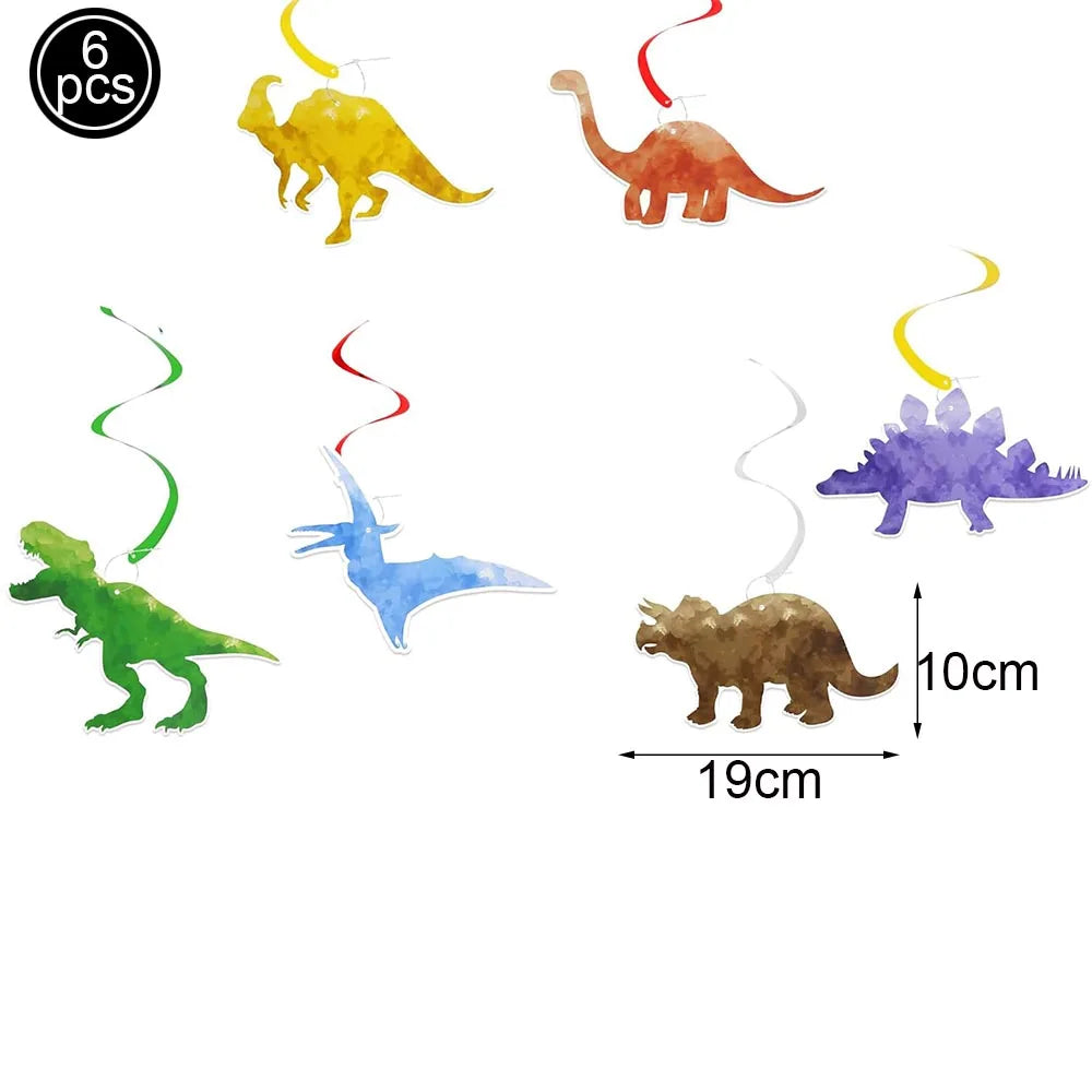 Jurassic Dinosaur Birthday Party Supplies – Dinosaur Fossil-Themed Disposable Plates, Cups & Napkins for Kids' Party Decorations