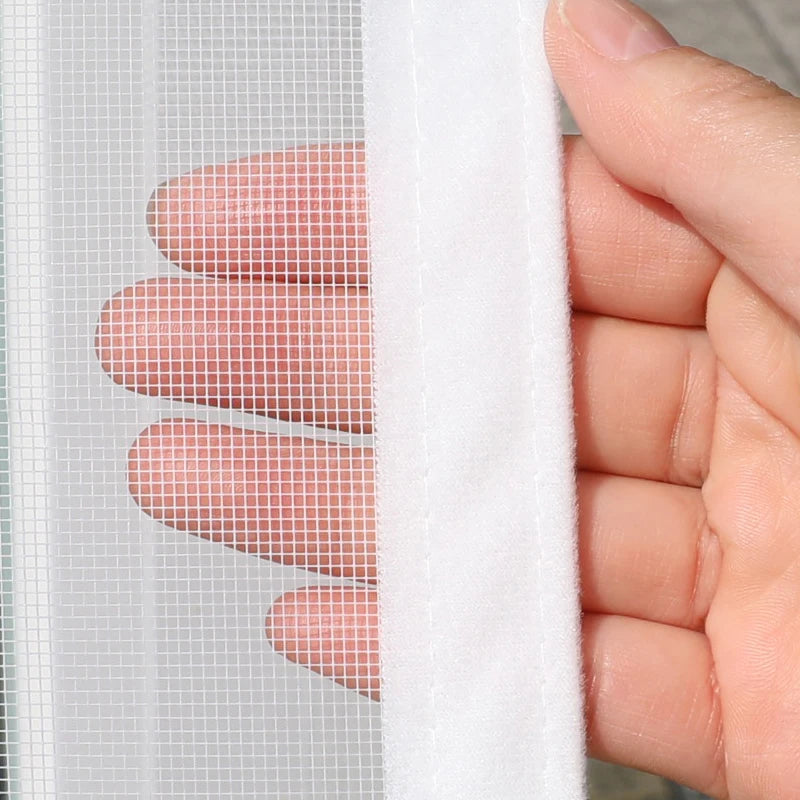 Mosquitera invisible a medida – Malla antinsectos para ventanas y puertas, sin taladros, con cierre de velcro