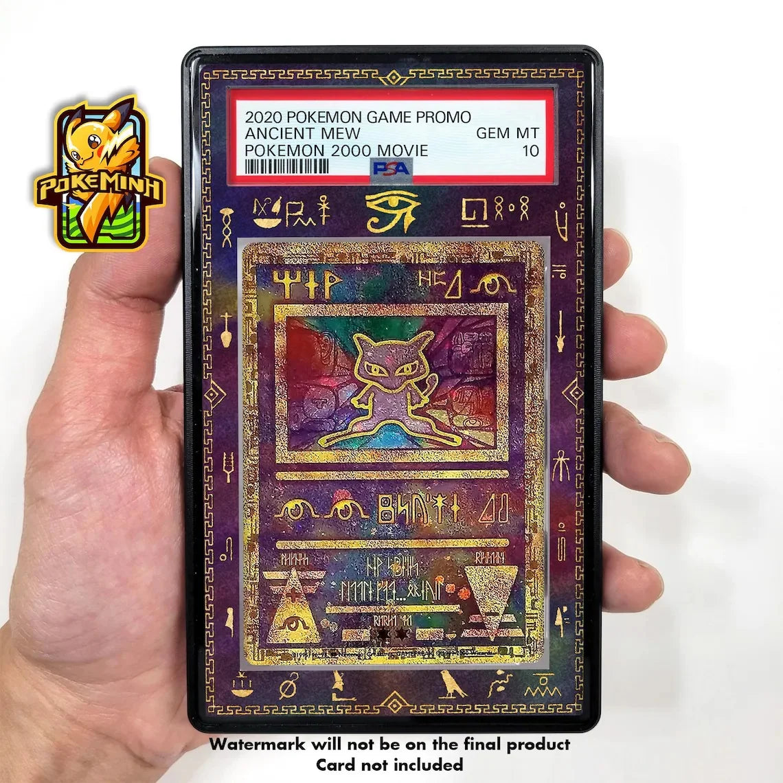 Pokémon Extended Art Card Display Case – Charizard & Venusaur PSA Acrylic Display Stand for Trading Card Collections