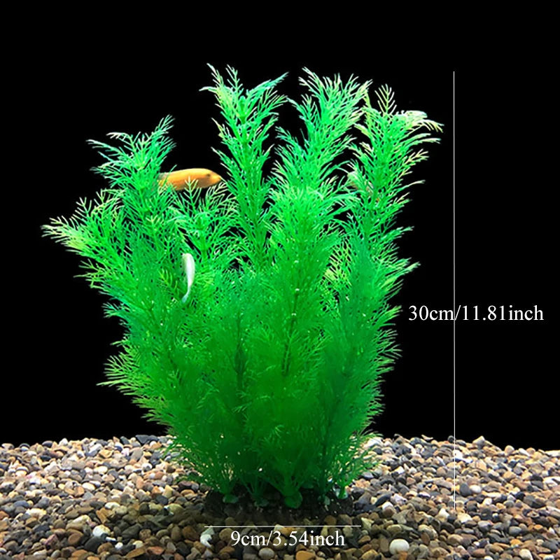 Artificial Aquarium Plants – Plastic Aquatic Underwater Plants for Fish Tank Decoration, Aquascaping & Aquarium Accessories