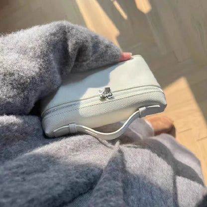Sac à bandoulière en cuir grain de litchi de qualité supérieure pour femmes – Sac à main bento minimaliste tendance, Mini sac à bandoulière exquis avec poignée supérieure pour une tenue quotidienne élégante, des sorties décontractées et un style chic