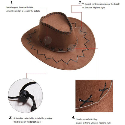Bride Cowgirl Cowboy Hat – White Western Hat for Bachelorette Parties, Weddings & Bridal Showers