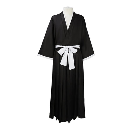 Bleach Kuchiki Rukia Cosplay Costume – Kimono Uniform Set | Unisex Anime Soul Society Outfit (Halloween / Party / Comic Con)