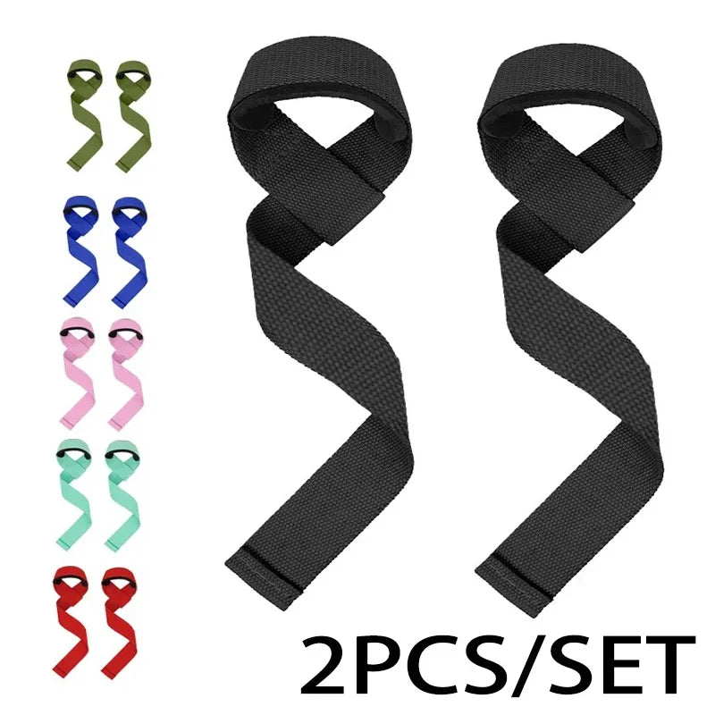 Correas de levantamiento de pesas ajustables – Bandas de soporte antideslizantes para levantamiento en gimnasio para entrenamiento de fuerza, rutinas de fitness y mejor agarre