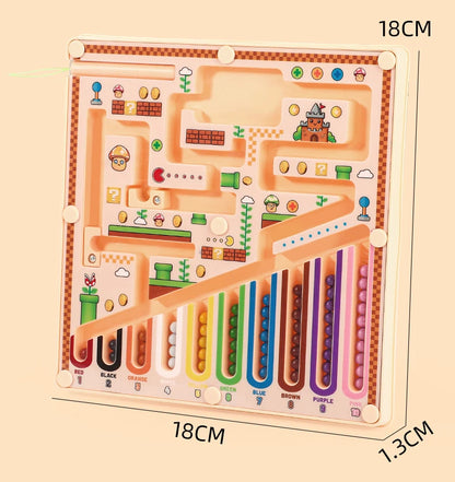 Labyrinthe Magnétique – Jeu Éducatif Avancé pour Enfants, Activité d'Apprentissage des Mathématiques et de Développement Cognitif, Entraînement de l'Intelligence Visuelle, Casse-tête Manuel