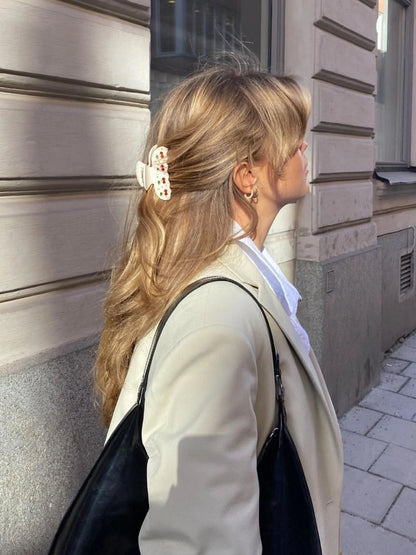 Pinzas para el pelo de cereza bonitas – Pinzas para el pelo de acetato con diamantes de imitación de frutas, flores y mariposas para mujeres y niñas | Accesorios para el pelo de moda Kawaii