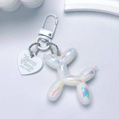 Cute Acrylic Balloon Dog Keychain – Cartoon Y2K Bag Pendant for Women & Couples, Car Key Chain, Jewelry Gift & Decorative Accessory