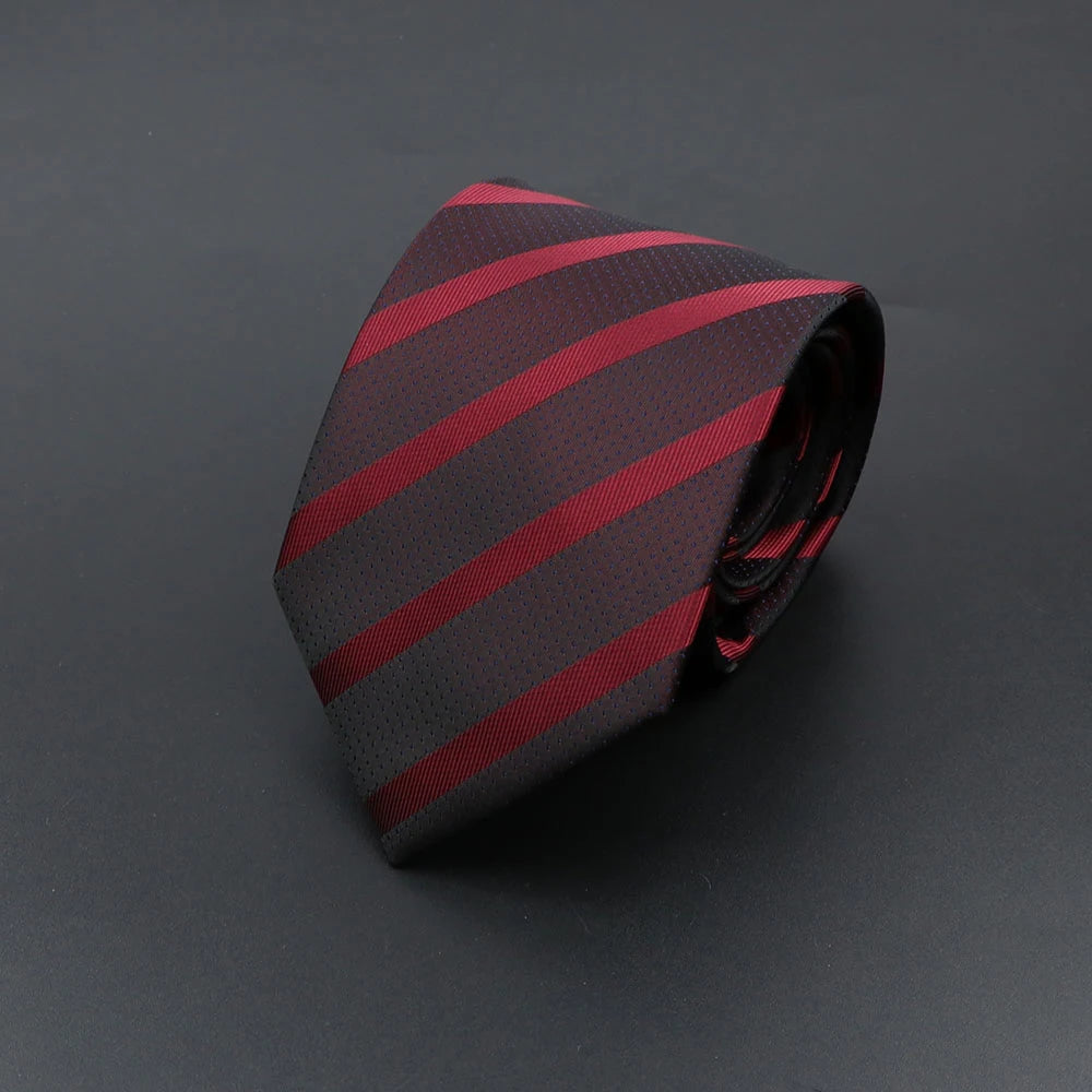 Corbata de hombre de fantasía con perro de dibujos animados, Paisley, rayas y lunares para negocios y bodas