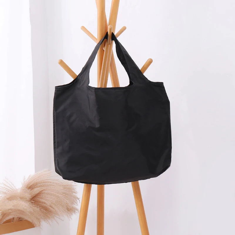 Bolsa de Compras Plegable Ecológica – Bolso de Hombro Reutilizable Portátil de Gran Capacidad para Compras de Supermercado, Viajes y Uso Diario
