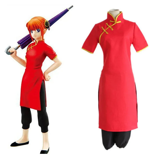 Conjunto de disfraces de cosplay japonés y chino – Traje de Kung Fu y estilo Cheongsam para hombres y mujeres, para Halloween, fiestas y convenciones