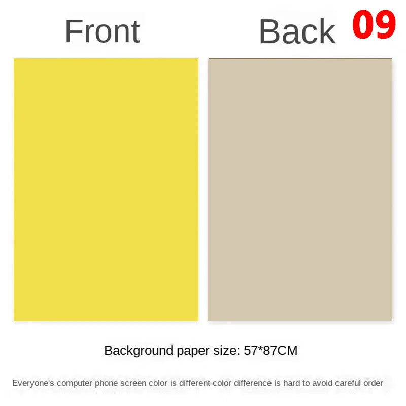 Tablero de fondo fotográfico de doble cara 57 × 87 cm – Fondo de color liso para fotografía de producto y recién nacido
