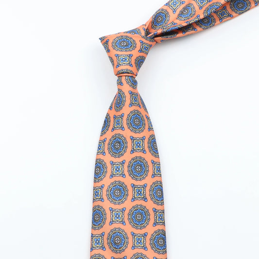 Cravate en soie souple de 7,5 cm pour homme – Cravate à motifs floraux et à pois pour mariages, affaires, fêtes et tenues formelles
