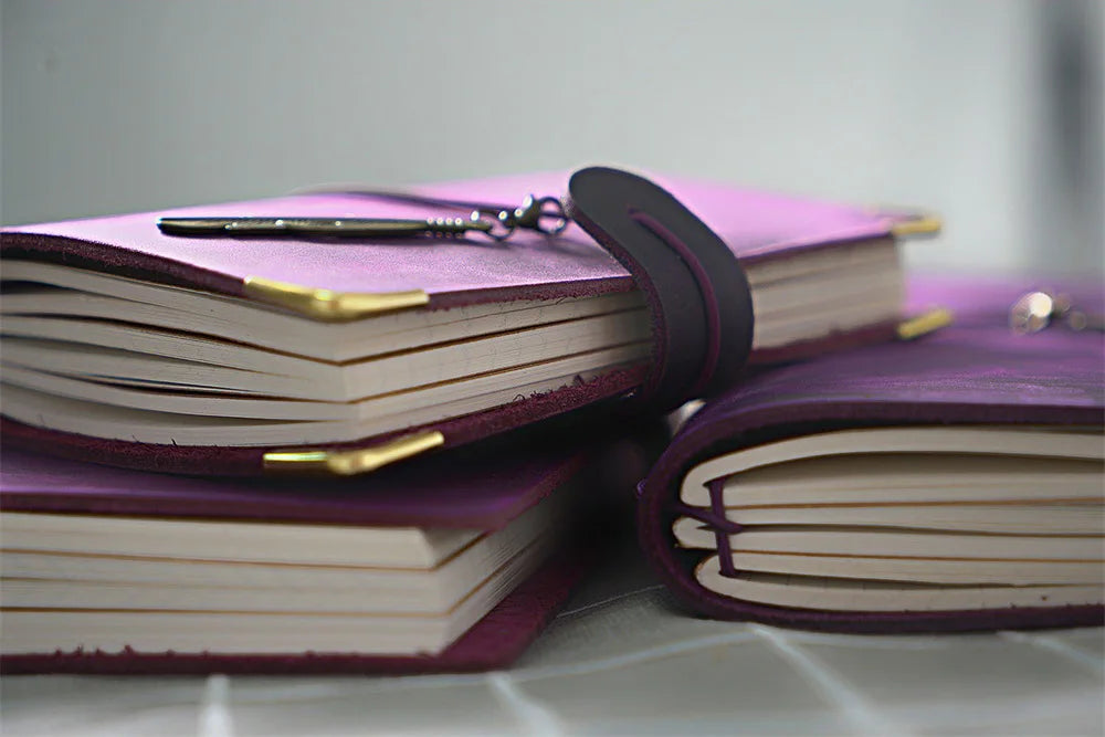 Genuine Leather Refillable Travel Journal – Handmade Retro Diary, Sketchbook & Notebook