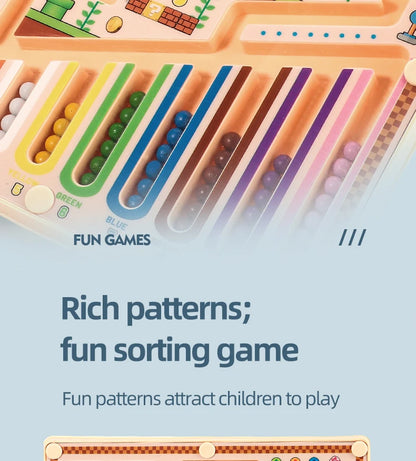 Labyrinthe Magnétique – Jeu Éducatif Avancé pour Enfants, Activité d'Apprentissage des Mathématiques et de Développement Cognitif, Entraînement de l'Intelligence Visuelle, Casse-tête Manuel