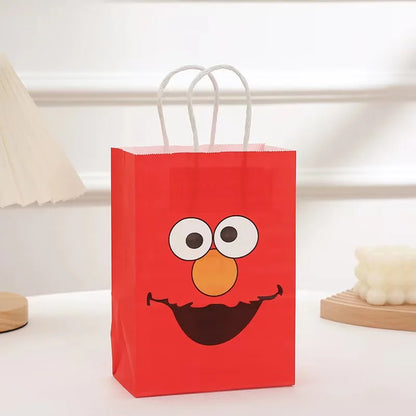 Bolsas de regalo de fiesta de Elmo de Barrio Sésamo – Bonitas bolsas de recuerdo de fiesta de cumpleaños para niños, decoraciones de baby shower, empaques de regalo y artículos de celebración