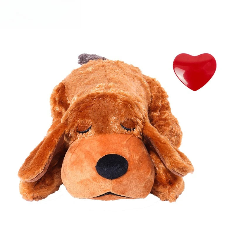 Pet Soothing Heartbeat Plush Toy – Comfort Companion for Dogs, Anxiety Relief & Sleep Support, Cozy Gift for Furry Friends