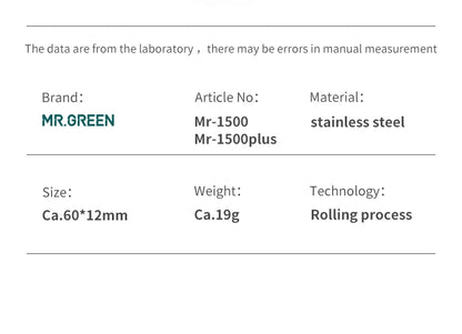 MR.GREEN Ultra-Thin Foldable Stainless Steel Nail Clipper – Portable Travel Fingernail Cutter & Manicure Grooming Tool
