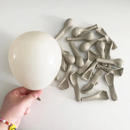 Retro Latex Balloons – 5/10/12/18 Inch White, Sand, Pink, Coffee & Sage Green Balloons for Birthday, Baby Shower & Wedding Decor