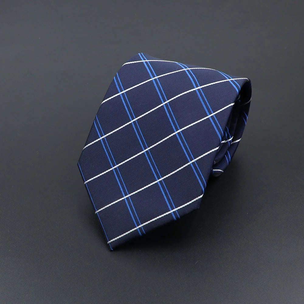 Corbata de hombre de fantasía con perro de dibujos animados, Paisley, rayas y lunares para negocios y bodas