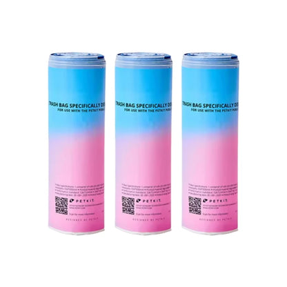 Bolsas de repuesto para excrementos PETKIT – Bolsas de basura para la recogida de residuos de las cajas de arena automáticas autolimpiables Pura X y Pura Max, suministros para la eliminación de residuos de gatos y accesorios de limpieza para mascotas