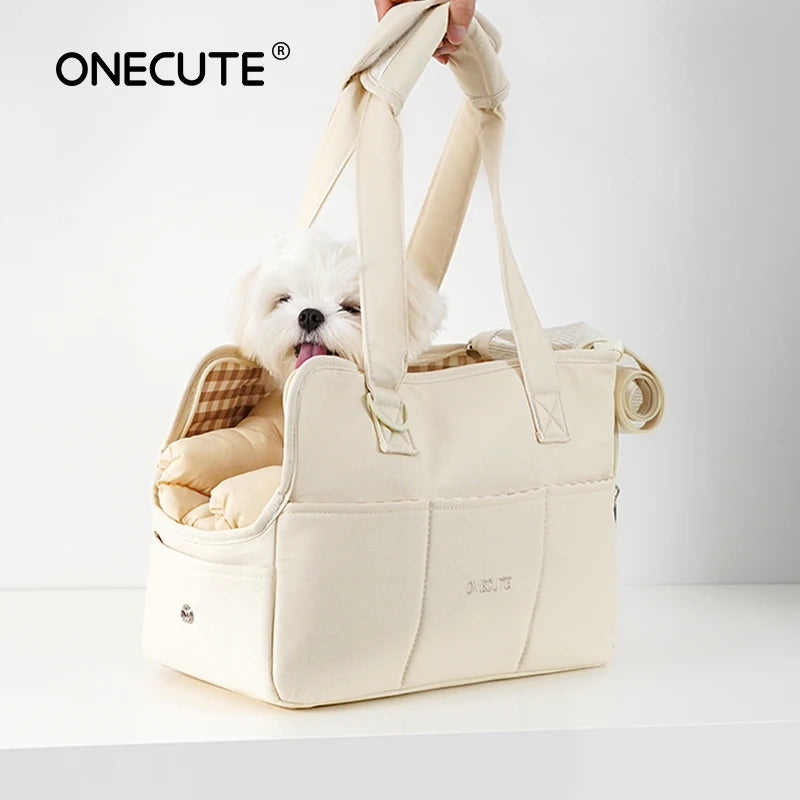 Bolso de hombro portátil para perros, bolsa de viaje para mascotas para Chihuahua, Yorkshire y perros pequeños