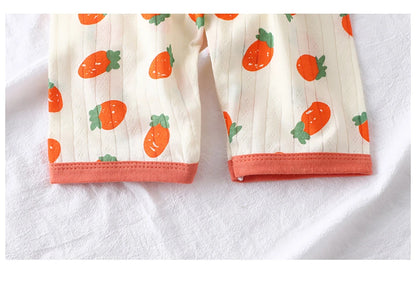 Conjunto de Pijama de Algodón para Niños – Pijama de Manga Larga y Pantalones para Verano en Casa y Habitaciones con Aire Acondicionado