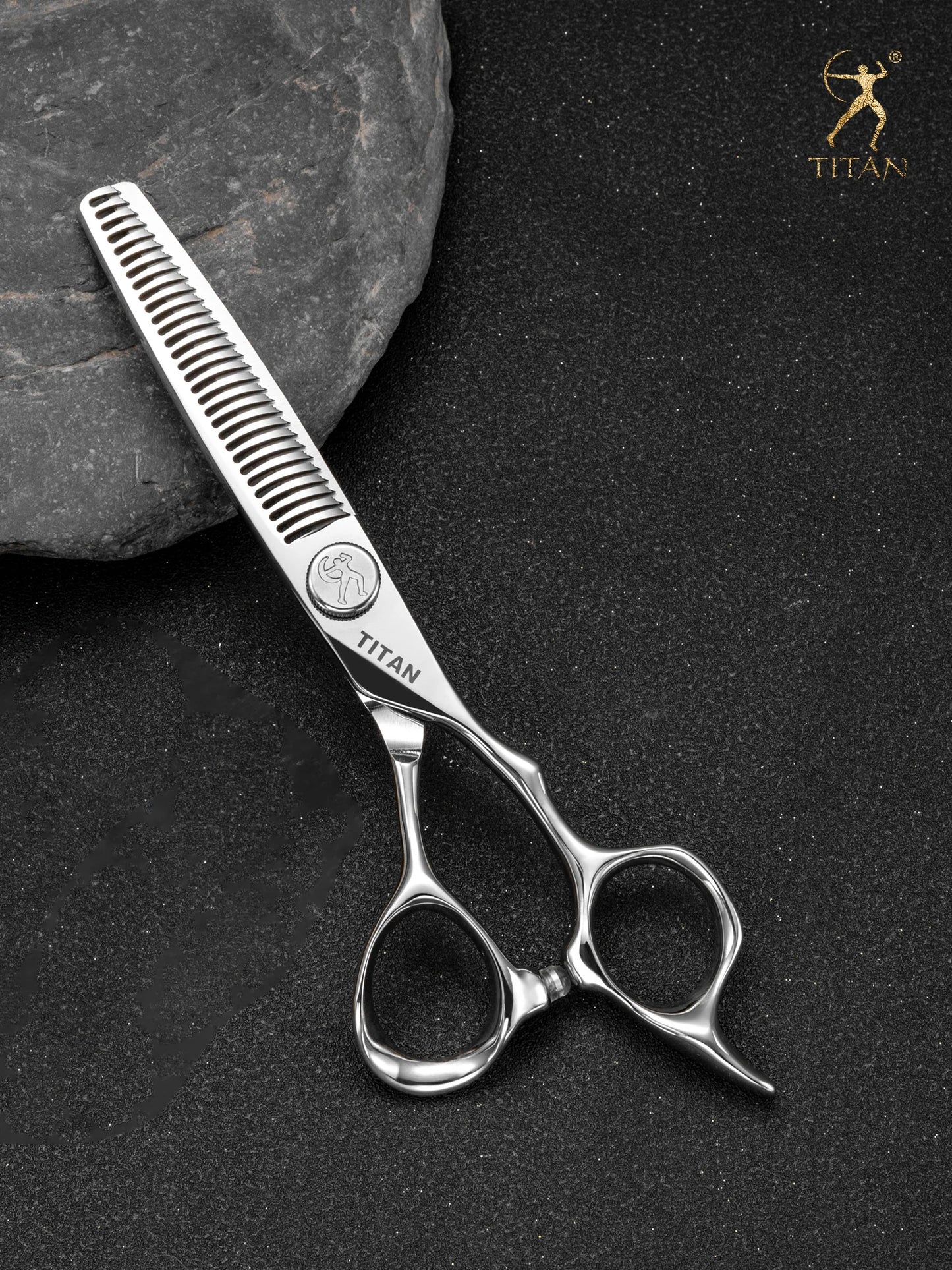 Titan 6 Inch Professional Hair Scissors – Barber Hair Cutting Shears for Salon & Hairdressing Tools | Stainless Steel Styling Scissor