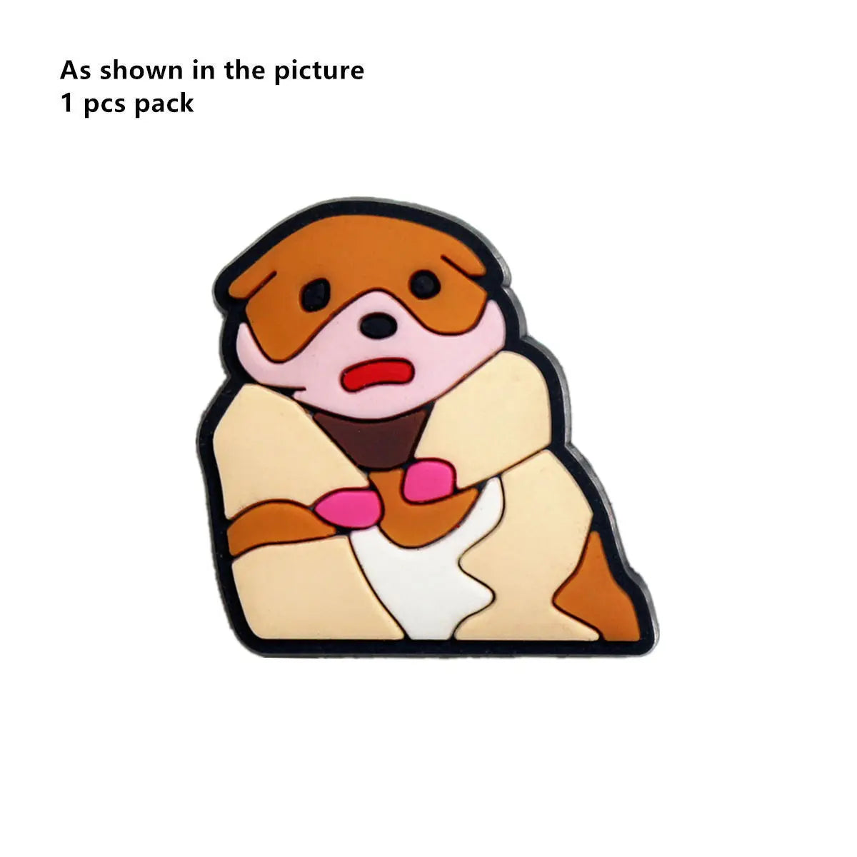 1PC Cartoon Animal Shoe Charm – Cute PVC Clog Pins with Duck, Penguin, Frog, Bear & Pig Designs, Funny Shoe Decorations