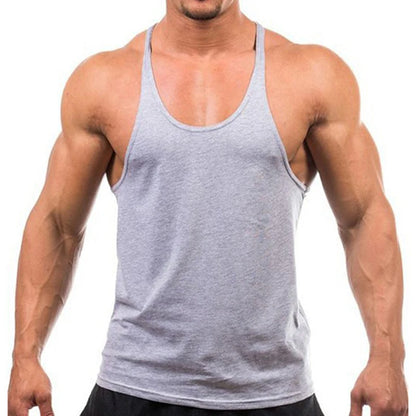 Men's Cotton Gym Tank Top – Sleeveless Bodybuilding Training Vest for Fitness, Workout & Muscle Training