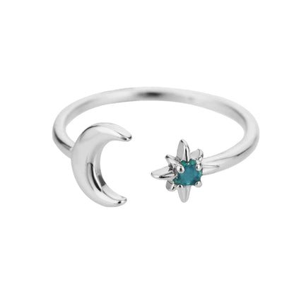 Gold Stainless Steel Lotus Flower Opal Ring – Vintage Oval Stone Statement Ring for Women | Elegant Fashion Jewelry Gift