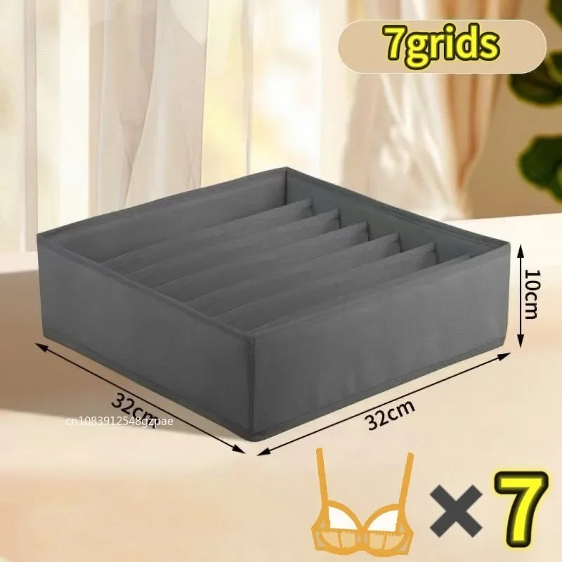 Foldable Underwear Organizer Box – Drawer Storage Organizer for Bras, Socks, Pants & Clothing