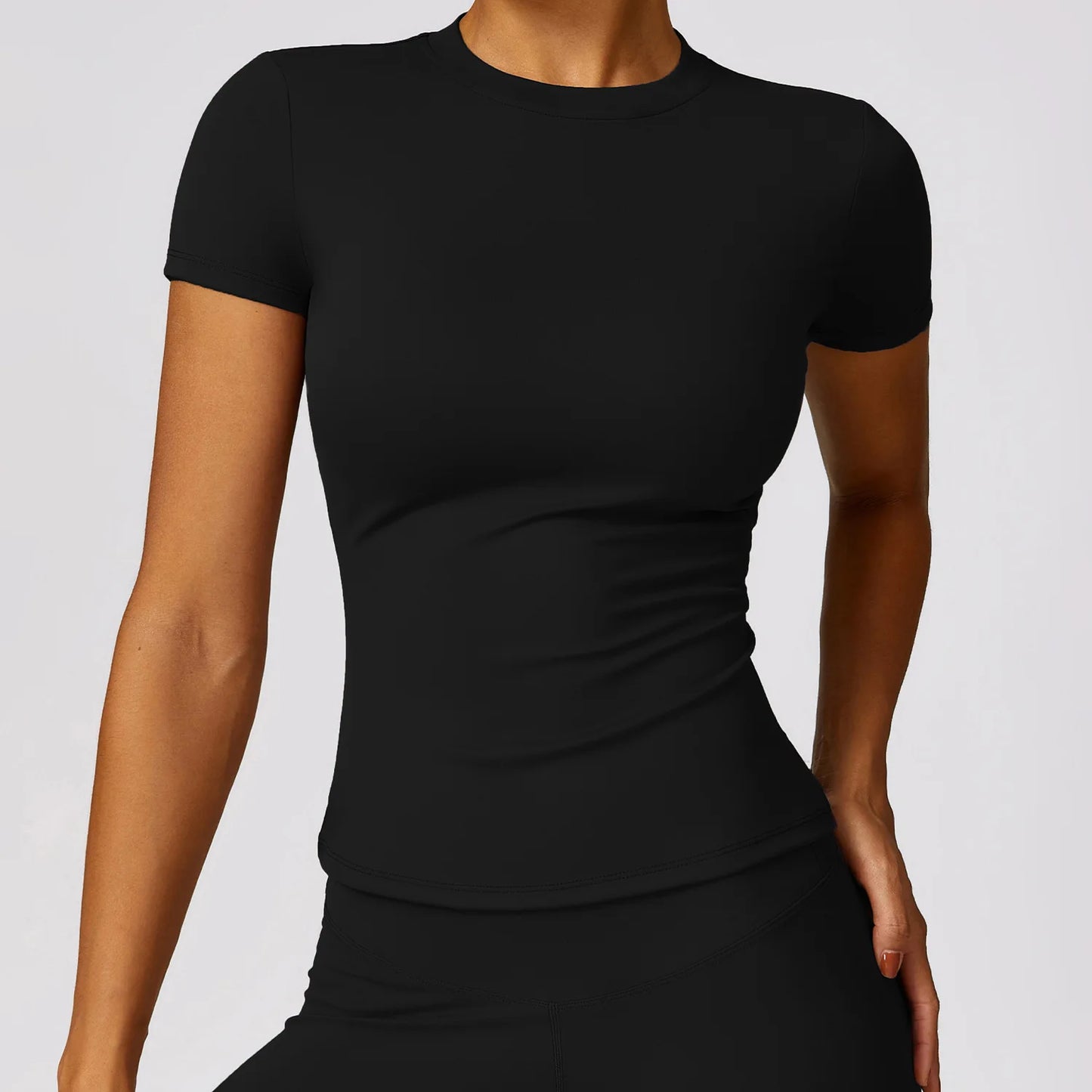 Camiseta de running NCLAGEN para mujer – Top deportivo transpirable de manga corta para gimnasio, yoga, fitness, entrenamiento y ropa deportiva