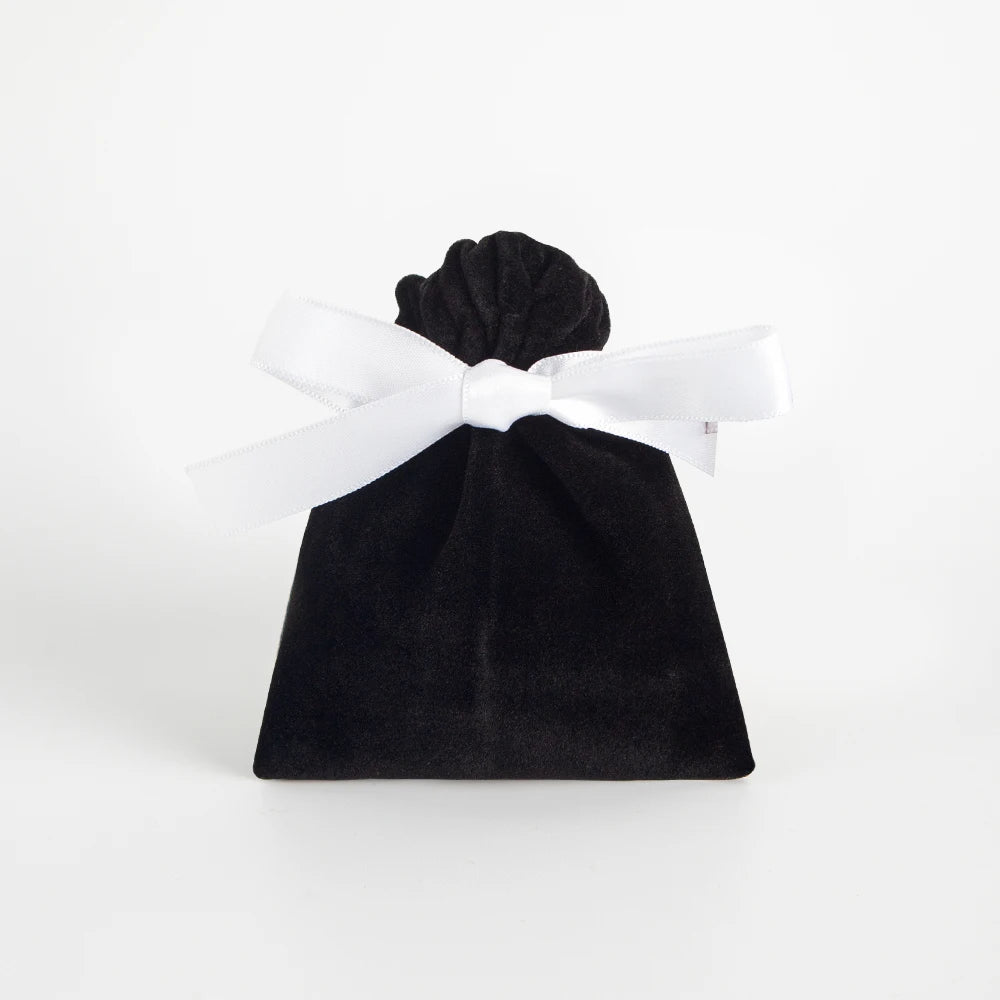 10 Bolsas de Terciopelo con Cordón – Bolsitas de Regalo con Cinta 10x12cm para Empaque de Joyas, Recuerdos de Boda, Almacenamiento de Viaje y Dulces