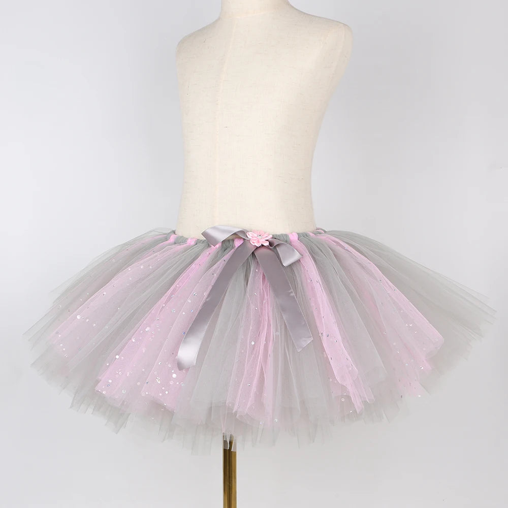 Baby Girls Elephant Tutu Skirt – Fluffy Tulle Animal Dress-Up Costume for Carnival, Halloween Parties & Events