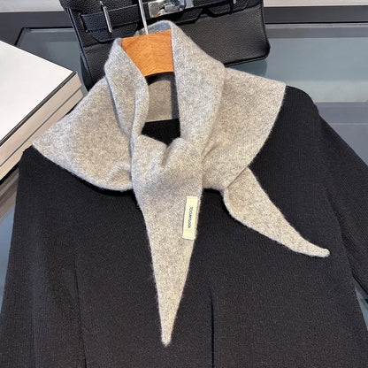 100% Wool Winter Scarf for Women Long Warm Cashmere Feel Shawl Wrap Solid Pashmina Hijab Head Scarf