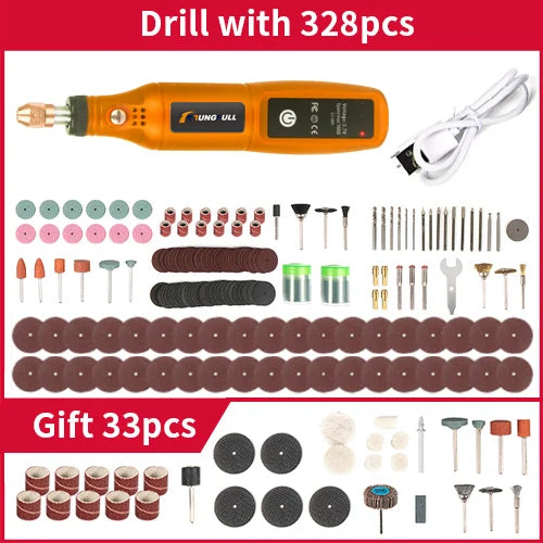 Mini Rotary Tool USB Engraver – Rechargeable Cordless Grinder Drill for DIY Carving, Polishing & Crafts