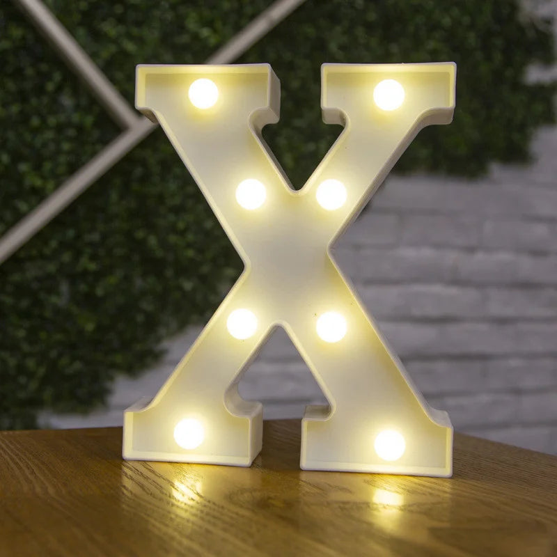 Alphabet & Number LED Night Lights – Personalized Letter Lamps for Birthday Parties, Weddings, Bedrooms, Wall Decor & Home Decorations