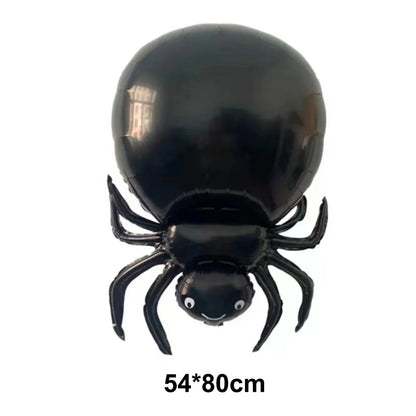 Large Halloween Standing Foil Balloons – Haunted House, Castle, Skull, Coffin & Witch Mylar Balloons for Halloween Party Decorations