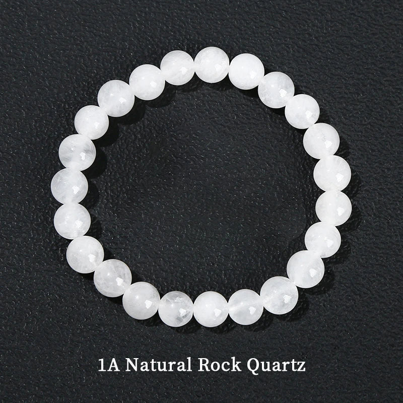 Bracelet en perles de lapis-lazuli naturel, de quartz et d'améthyste – Bijou énergétique de guérison Reiki en cristal pour hommes et femmes