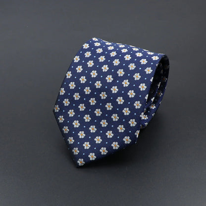 Corbata de hombre de fantasía con perro de dibujos animados, Paisley, rayas y lunares para negocios y bodas