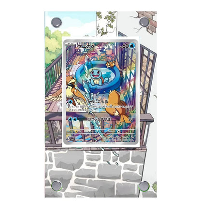 Estuche de exhibición de cartas acrílico Pokémon – Reshiram, Mewtwo, Zekrom, Charizard y soporte protector de cartas de personajes