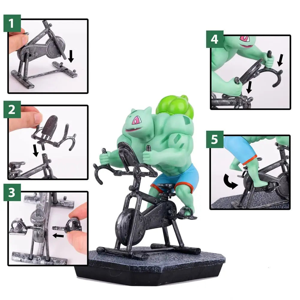 18cm Pokémon Figures – Gym Cartoon Fitness Muscle Action Figures (Charmander, Bulbasaur, Squirtle) Anime Fit Model Figurines Toys