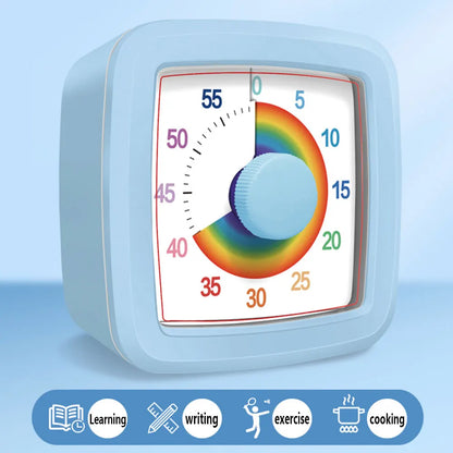 Temporizador visual de 60 minutos para niños - Temporizador de cuenta atrás para tareas, aprendizaje, estudio y gestión del tiempo