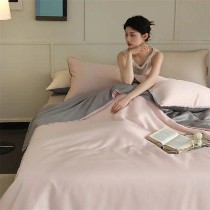 100% Mulberry Silk Bedding Set – Luxury Duvet Cover, Bed Sheet & Pillowcase Set