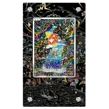 Expositor de metacrilato para cartas Pokémon – Psyduck, Bulbasaur, Mewtwo, Charmander y soporte protector para cartas de personajes