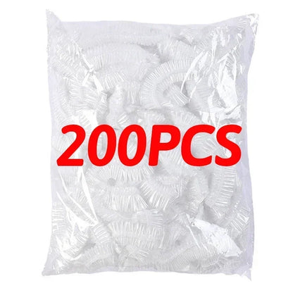 500/10pcs Disposable Food Storage Covers – Elastic Plastic Bowl Covers, Kitchen Food Preservation Film Bags, Stretchable Plate Covers & Vacuum Storage Bags for Fresh Keeping