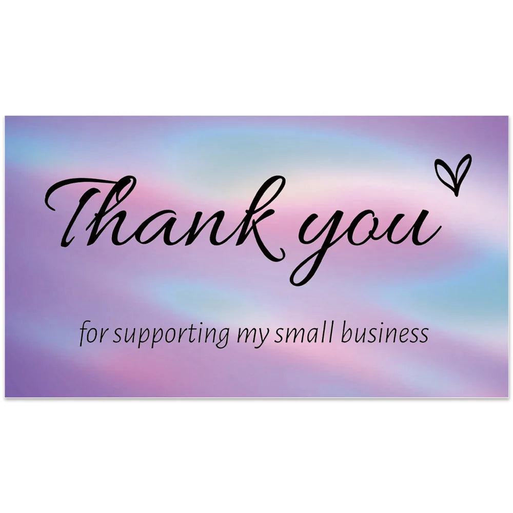 10–50PCS Thank You for Your Order Cards – Small Business Customer Appreciation Greeting Cards for Shopping & Purchase Orders